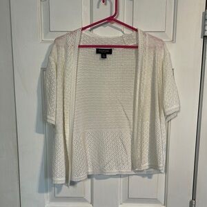 Perceptions white light weight sweater size XL